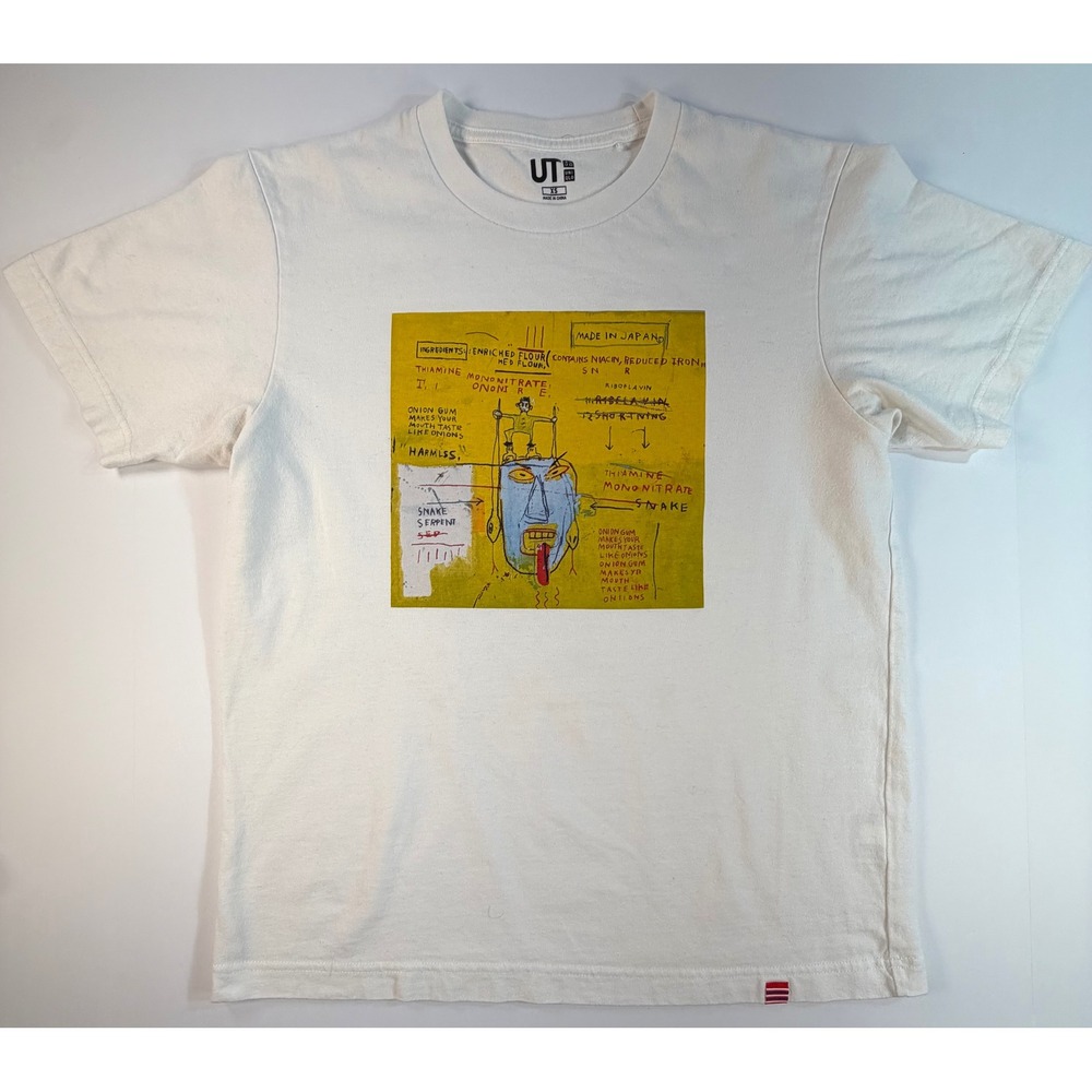 Uniqlo UT Jean-Michel Basquiat Graphic T-Shirt White XS Art Series Tee